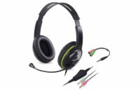 Sluchátka s mik. GENIUS HS-400A green + redukce