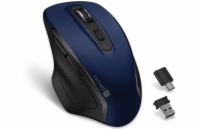 CONNECT IT Dual SmartSwitch bezdrátová myš, USB-A + C (+1x AA baterie zdarma), MODRÁ
