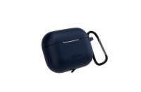 Epico silikonové pouzdro s karabinou | AirPods Pro 3 | tmavě modrá | bezpečnostní karabina