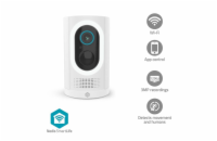 NEDIS IP kamera/ venkovní/ IP65/ Wi-Fi/ 3Mpix/ 1296p/ dobíjecí/ reflektor/ detekce pohybu/ noční vidění 10m/ černá