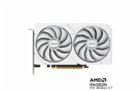 ASUS VGA AMD Radeon RX 9060 XT DUAL 16GB WHITE, RX 9060 XT, 16GB GDDR6, 2xDP, 1xHDMI