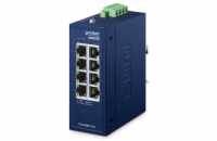 Planet IGS-800T-PN Kompaktní Průmyslový PROFINET Switch 8x1Gb RJ45, -40 +75°C, IP30, EFT+ESD, 9-48VDC, fanless