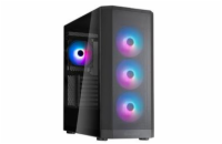 SilverStone FARA 514X, Midi-Tower skříň, 4x RGB větráky v balení, podpora 2x 360mm radiátoru, černý