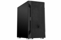 SilverStone FARA H1MB, Micro-ATX skříň, Honeycomb vzor, ocel, černá