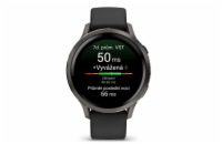 Garmin Venu 4 41mm, Slate a Černý silikonový řemínek