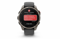 HOD GPS Garmin fenix® 8 Pro – 51 mm, AMOLED Sapphire, Titanium se silikonovým řemínkem Graphite/Black