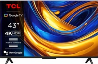 BAZAR - TCL P655 43" TV, 4K Ultra HD, HDR, WiFi, Bluetooth, Chromecast, Miracast, Dolby Digital, Google TV - Poškozený o