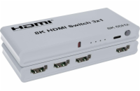 PremiumCord HDMI switch 3:1 s dálkovým ovladačem
