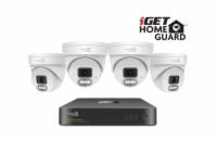 iGET HGNVK84804 - kamerový PoE set, 2K rozlišení, 8CH NVR + 4x kamera se zvukem, IR + LED, CZ app