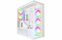 ARCTIC skříň Xtender / E-ATX / 2x120mm ARGB fan / 2xUSB / USB-C / vertical GPU kit / čiré sklo / bílá
