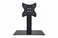 DeTech Stolní fixní TV stojan 14–32" - černá Stolní TV stojan pro úhlopříčky 14”–32” s výškovou regulací, stabilní konstrukcí a elegantním černým designem. Kompatibilní s VESA do 200×200 mm.  Stylové