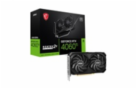 BAZAR - MSI VGA NVIDIA GeForce RTX 4060 Ti VENTUS 2X BLACK 8G OC, 8G GDDR6, 3xDP, 1xHDMI - Po opravě (Bez příšlušenství)