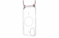 Pouzdro FIXED MagPure Neck s růžovou šňůrkou na krk pro Apple iPhone 17