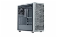 Cooler Master case Elite 502 White Lite, Průhledná bočnice, ATX, 1x 120mm Fan, bílá