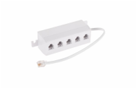 Redukce telefonní konektor/ 5xzdířka 6p-4c