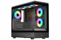 EVOLVEO Ursus, mATX/6x ARGB 120/sklo čelo + bok