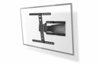 NEDIS nástěnný TV držák/ 43 - 90"/ nosnost 50 kg/ náklon -15 - 3°/ otočný -30 - 30°/ Full Motion/ ocel/ černý