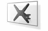 NEDIS nástěnný TV držák/ 23 - 55"/ nosnost 30 kg/ otočný 0 - 180°/ vzdálenost od stěny 61 mm/ vertikální/ ocel/ černý