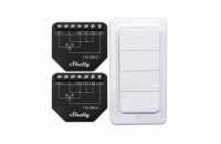 Sada 2 ovladačů pro žaluzie/záclony SHELLY Shutter + 4 tlačítka BLU RC WiFi