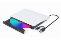 GEMBIRD externí USB DVD mechanika, černobílá