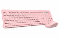 CONNECT IT Wireless FashionCombo2 Pink bezdrátová klávesnice + myš, USB 2,4GHz, růžová