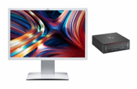 Počítač Fujitsu Esprimo Q958 + Fujitsu B24W-7 LED  Počítač - 24 palců, 16 GB, Intel Core i5-9500T 2.20 GHz, 512 GB SSD, Windows 11 Home, 1920 x 1200 px, Intel UHD Graphics 630, Sada mini PC + monitor