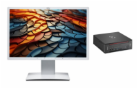 Počítač Fujitsu Esprimo Q958 + Fujitsu B24W-7 LED  Počítač - 24 palců, 16 GB, Intel Core i5-9500T 2.20 GHz, 512 GB SSD, Windows 11 Home, 1920 x 1200 px, Intel UHD Graphics 630, Sada mini PC + monitor