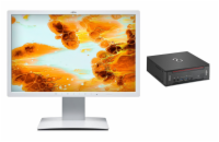 Počítač Fujitsu Esprimo Q958 + Fujitsu B24W-7 LED  Počítač - 24 palců, 32 GB, Intel Core i5-8500T 2.10 GHz, 1 000 GB SSD, Windows 11 Pro, 1920 x 1200 px, Intel UHD Graphics 630, DVD-RW, Vady: mírné e