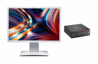 Počítač Fujitsu Esprimo Q558 + Fujitsu B24W-7 LED  Počítač - 24 palců, 8 GB, Intel Core i3-8100T 3.10 GHz, 256 GB SSD, Windows 11 Pro, 1920 x 1200 px, Intel UHD Graphics 630, DVD-RW, Sada mini PC + m