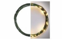 LED vánoční nano řetěz zelený, 4 m, venkovní i vnitřní, teplá bílá, časovač