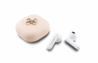 Guess bezdrátová sluchátka 4G Metal Logo TWS - růžová Stylová bezdrátová sluchátka Guess (GUTWSJ7HE4GP) 4G Metal Logo TWS přinášejí špičkový zvuk, elegantní design a naprostou svobodu pohybu. Díky Bl