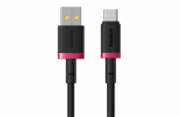 Baseus Rychlonabíjecí kabel Dura USB/USB-C 1m 60W červeno černý