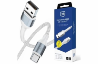 3mk kabel Hyper Cable N-SERIES A to C 1m 9V/2A 18W White / Black