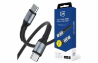 3mk kabel Hyper Cable N-SERIES C to C 2m 20V/5A 100W Black