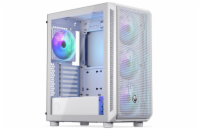 Endorfy skříň Arx 500 White ARGB / ATX / 4x140 ARGB fan (až 7 fans) / 2xUSB-A / USB-C / tvrz. sklo  / mesh panel /  bílá