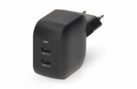 NEDIS síťová nabíječka/ 35 W/ PD 3.0/ rychlé nabíjení/ 1.75 / 2.33 / 2.92 / 3.0 A/ 2x USB-C/ černá