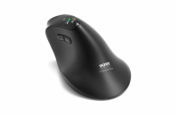 PORT CONNECT ERGO AUDITOR, ergonomická Bluetooth a 2,4GHz bezdrátová nabíjecí myš, USB-C, černá