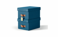 LEITZ úložný box, karton, velikost S, 2 ks námořnická modrá