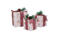 Solight sada 3 LED vánočních dárků, 48x LED, IP44, 230V - 1V291