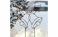 Solight LED venkovní dekorace zvonečky, 100x LED, časovač, 55cm, 3x AA - 1V289
