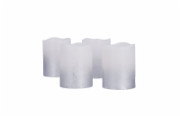 Solight sada LED svíček s časovačem, 4x svíčka, 6,5cm, stříbrná barva, 4xCR2032 součástí - 1V284