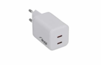 Akyga USB Nabíječka AK-CH-29 2x USB-C PD 5-20V / max. 3A 45W Quick Charge 3.0 GaN