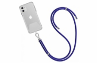 WG - Crossbody lace strap / transparent / blue