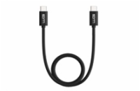 WG - Datový kabel Type-C to Type-C / 1m / 3A / black
