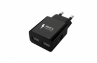 WG - Síťová nabíječka 2x USB-A 2,4A, black