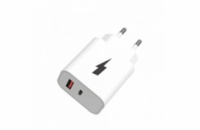 WG - Síťová nabíječka 2x USB, 1x USB-C PD 20W + 1x USB-A QC 3.0 18W, bílá
