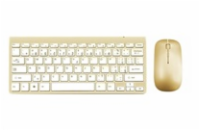 WG - Bluetooth klávesnice s myší, zlatá
