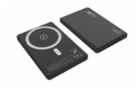 WG - Power Bank 5000 mAh, bezdrátová 15W + PD 20W, černá