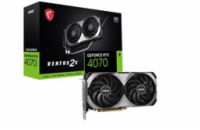 MSI VGA NVIDIA GeForce RTX 4070 VENTUS 2X E 12G OC, RTX 4070, 12GB GDDR6X, 3xDP, 1xHDMI - Po opravě (Bez příšluš