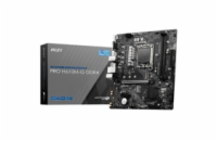 MSI MB Sc LGA1700 PRO H610M-G DDR4, Intel H610, 2xDDR4, 1xDP, 1xHDMI, 1xVGA, mATX - Po opravě (Bez příšlušenství